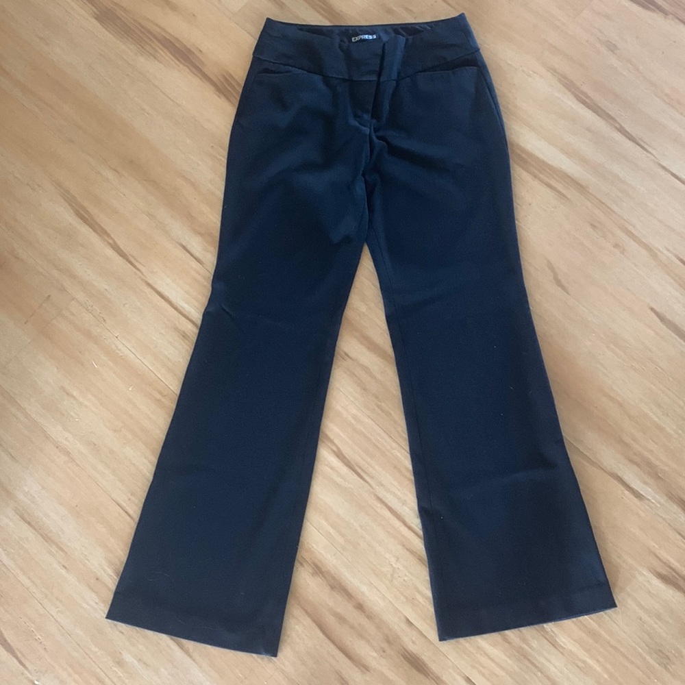 Express Editor black wide leg dress pants